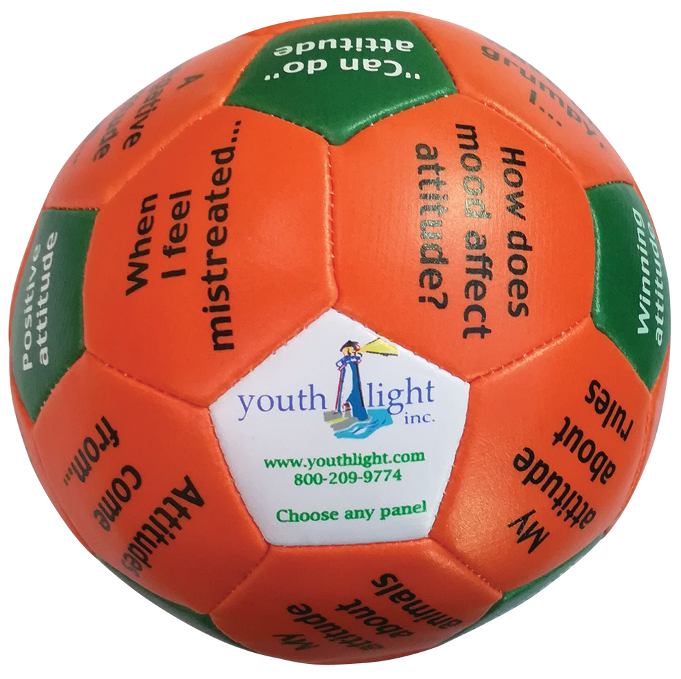 Social Emotional Learning SEL Attitude (Mindset) Thumball - a thumball that gets at the heart of self-awareness